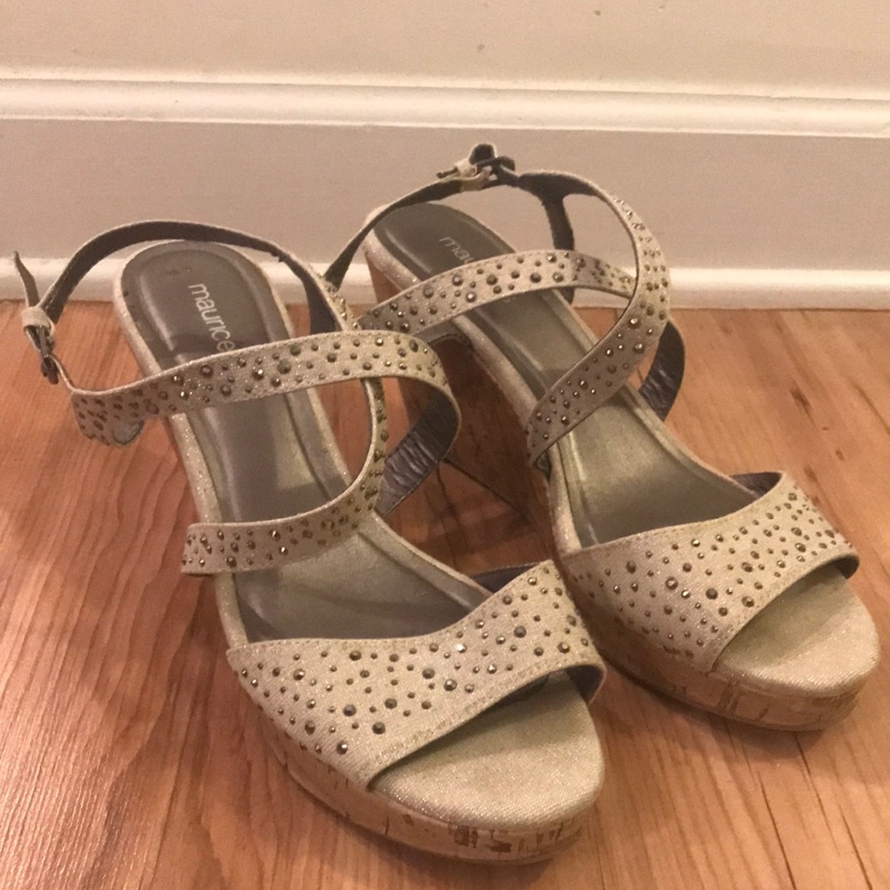 Womens Wedges Size 10. Sparkly